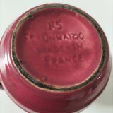 Old raspberry red pitcher from Onnaing, early 20th century.