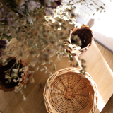 Natural basket wicker blond