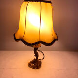Old table lamp in gilded bronze.