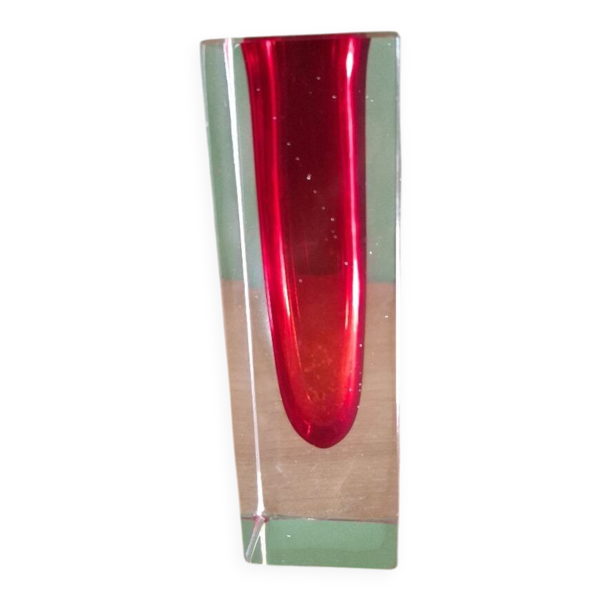 Sommerso Murano Vase