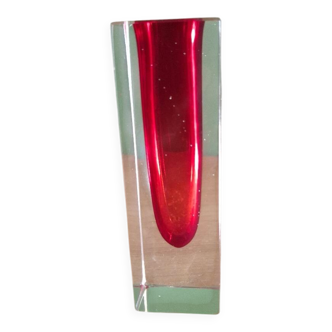 Sommerso Murano Vase