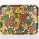 Vintage serving tray with flowers