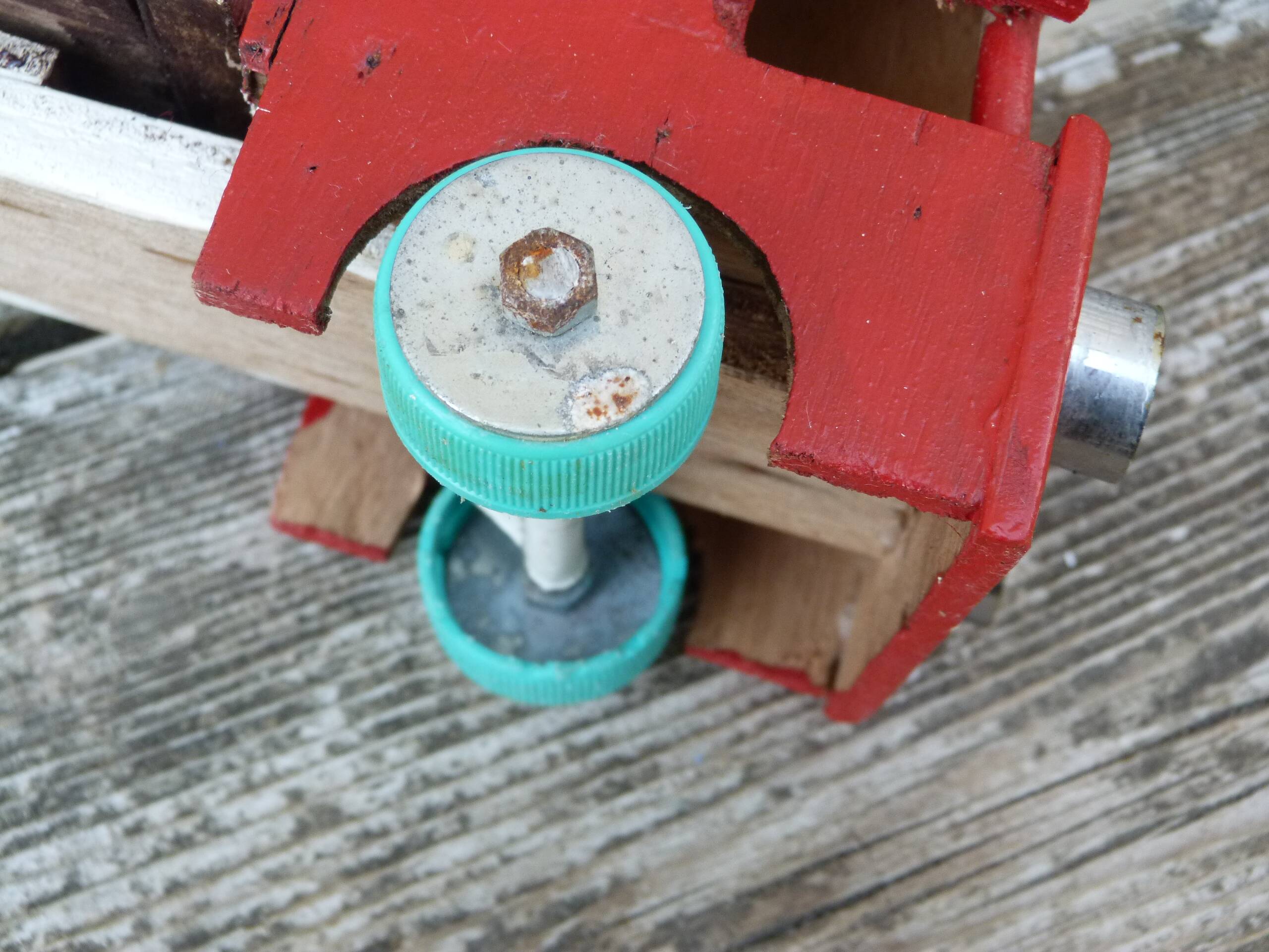 Vintage wooden toy truck handmade