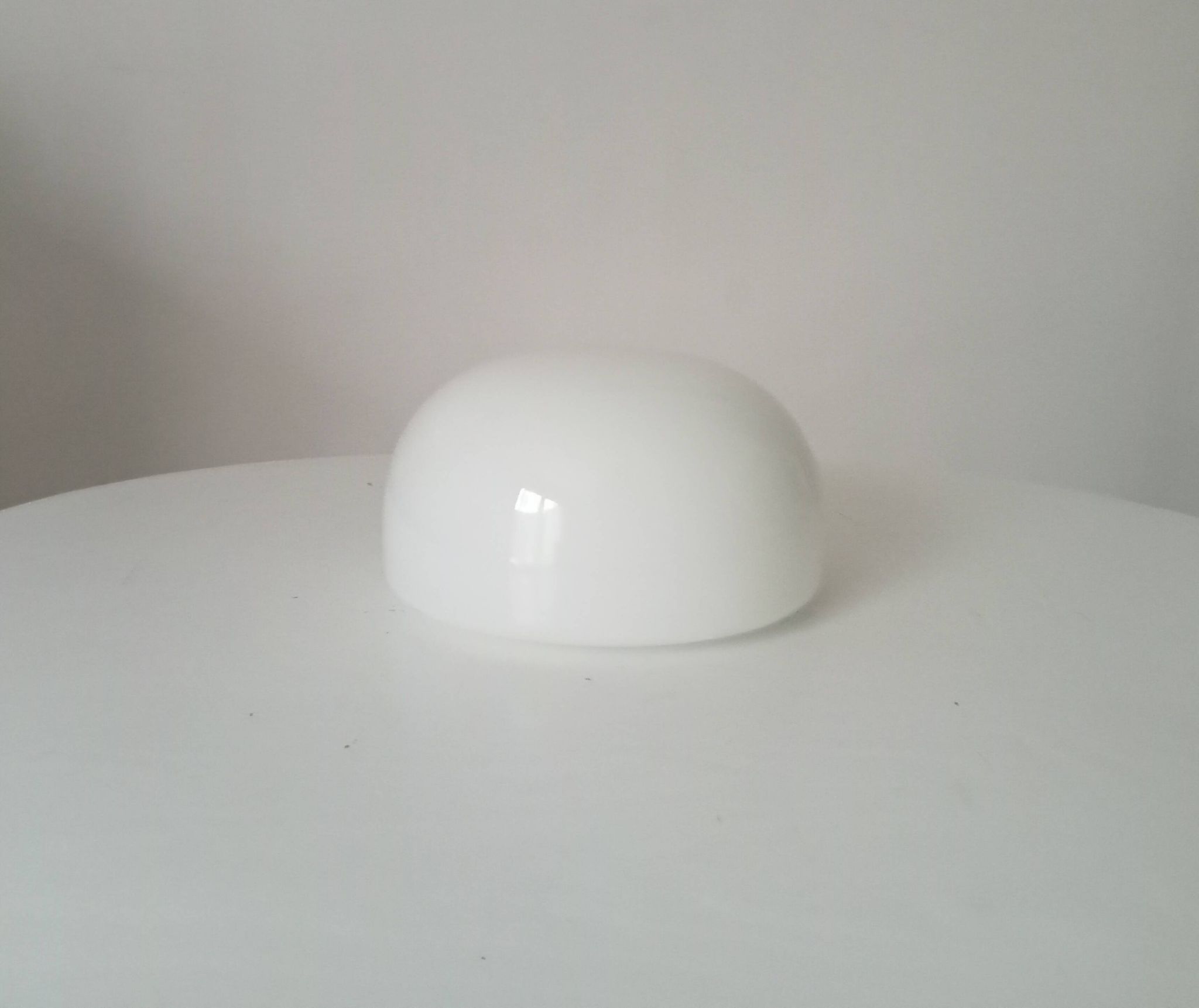 Old vintage globe lampshade in opaline.