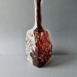 Blown glass bottle vase, Clichy glassworks