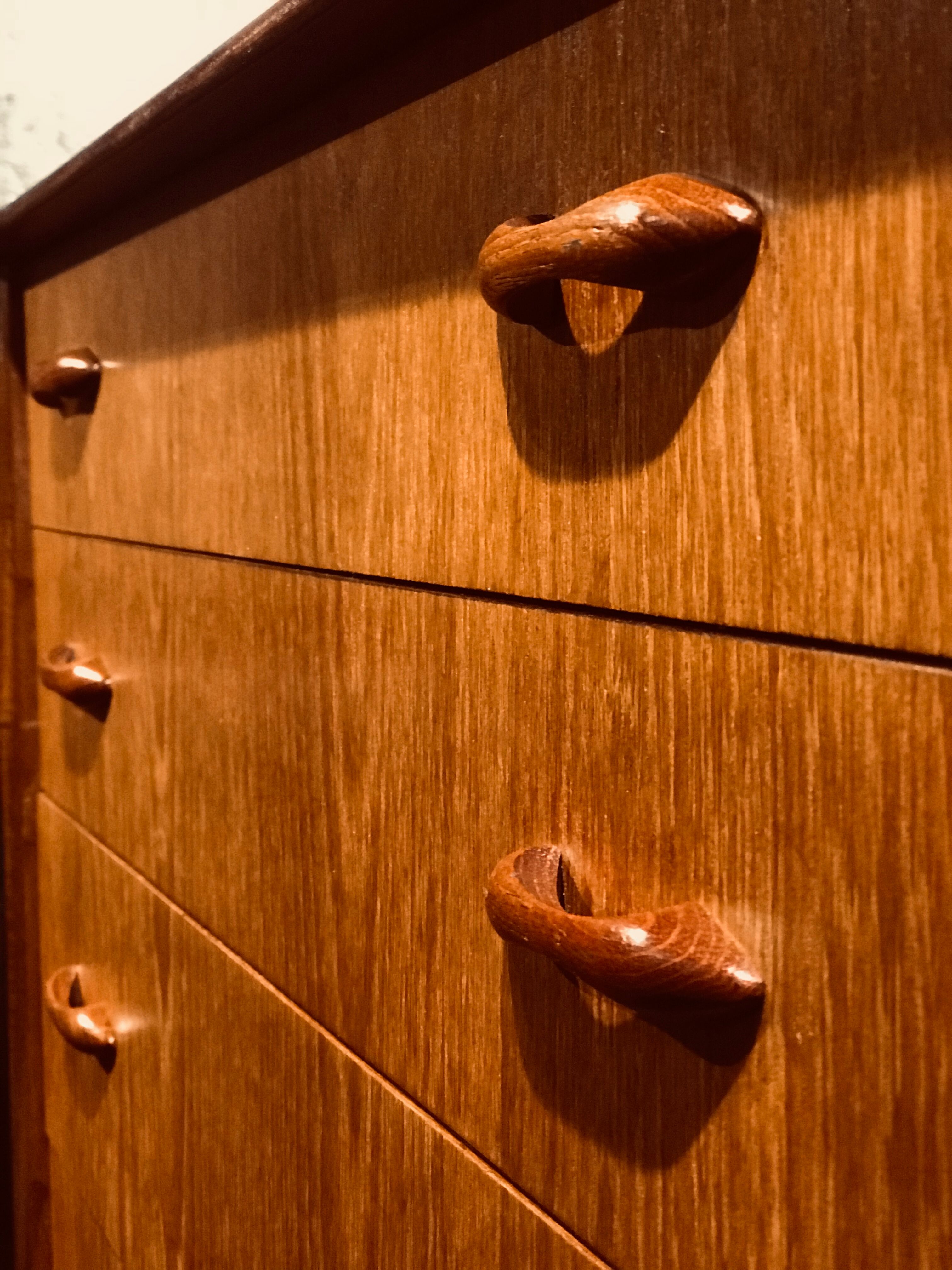 Mid-century english teak chest of drawers, 1960s