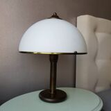 White mushroom table lamp 1970s space age
