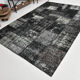7x10 white & black oriental carpet