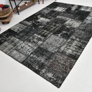 Tapis oriental blanc & noir 311x213