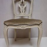 Louis XV Baroque Style Lacquered Chairs, Set of 2