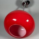 1960s 1970s Pendant Light Glass Ceiling Lamp Space Age Design