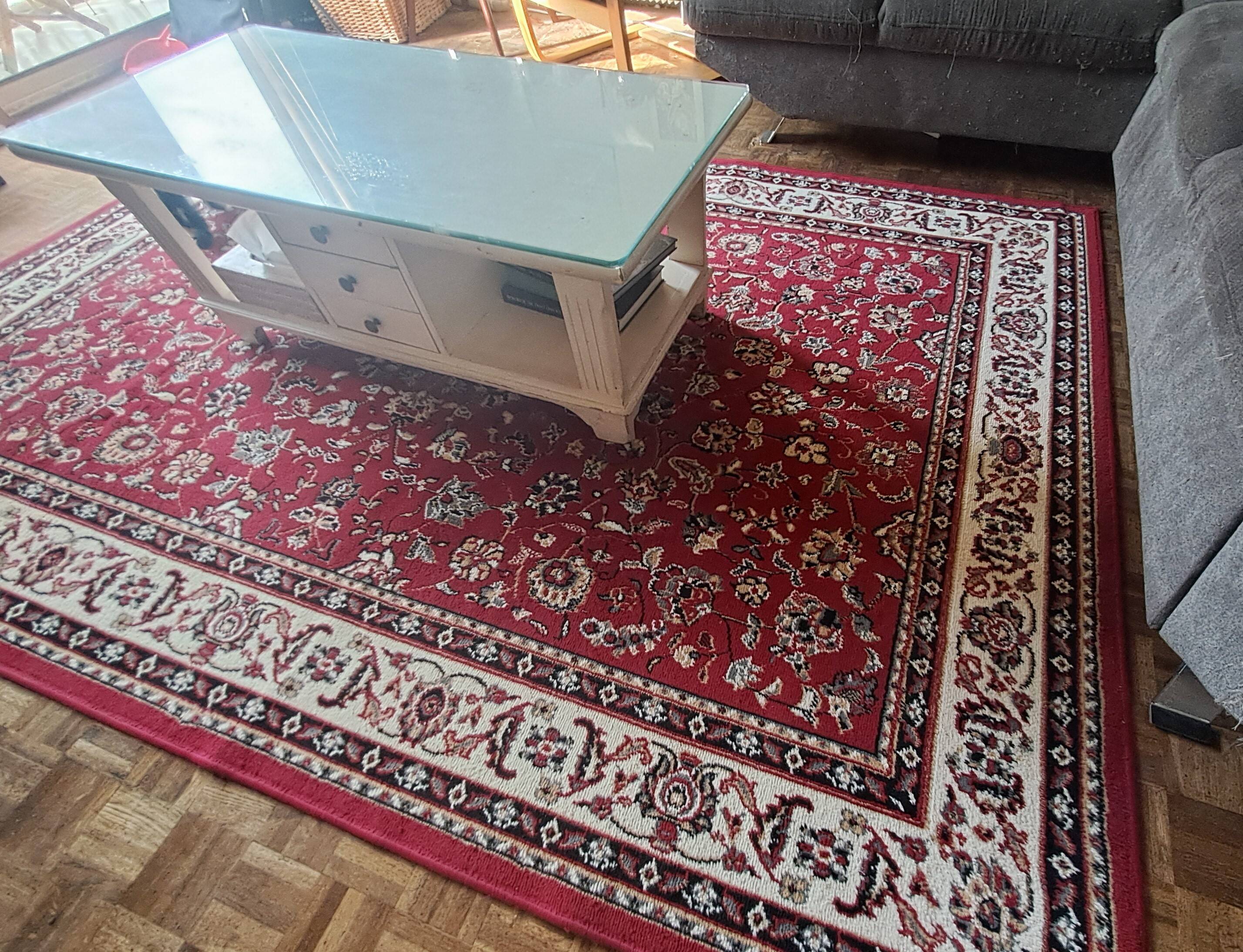 Rug Machine made rectangular Belgium 1990