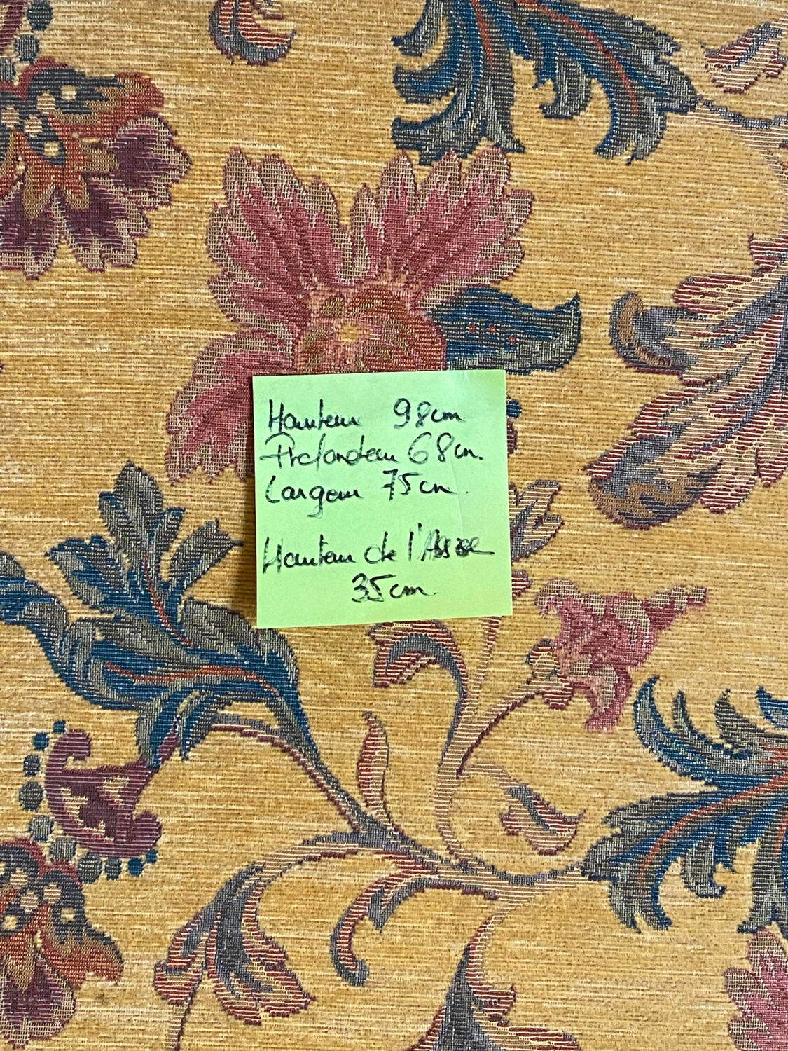 Pair of english style armchairs