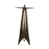 Brutalist Brass Metal Candleholder by Klaus Ullrich for Faber & Schumacher 1950s