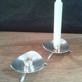 Pair of danish candlesticks