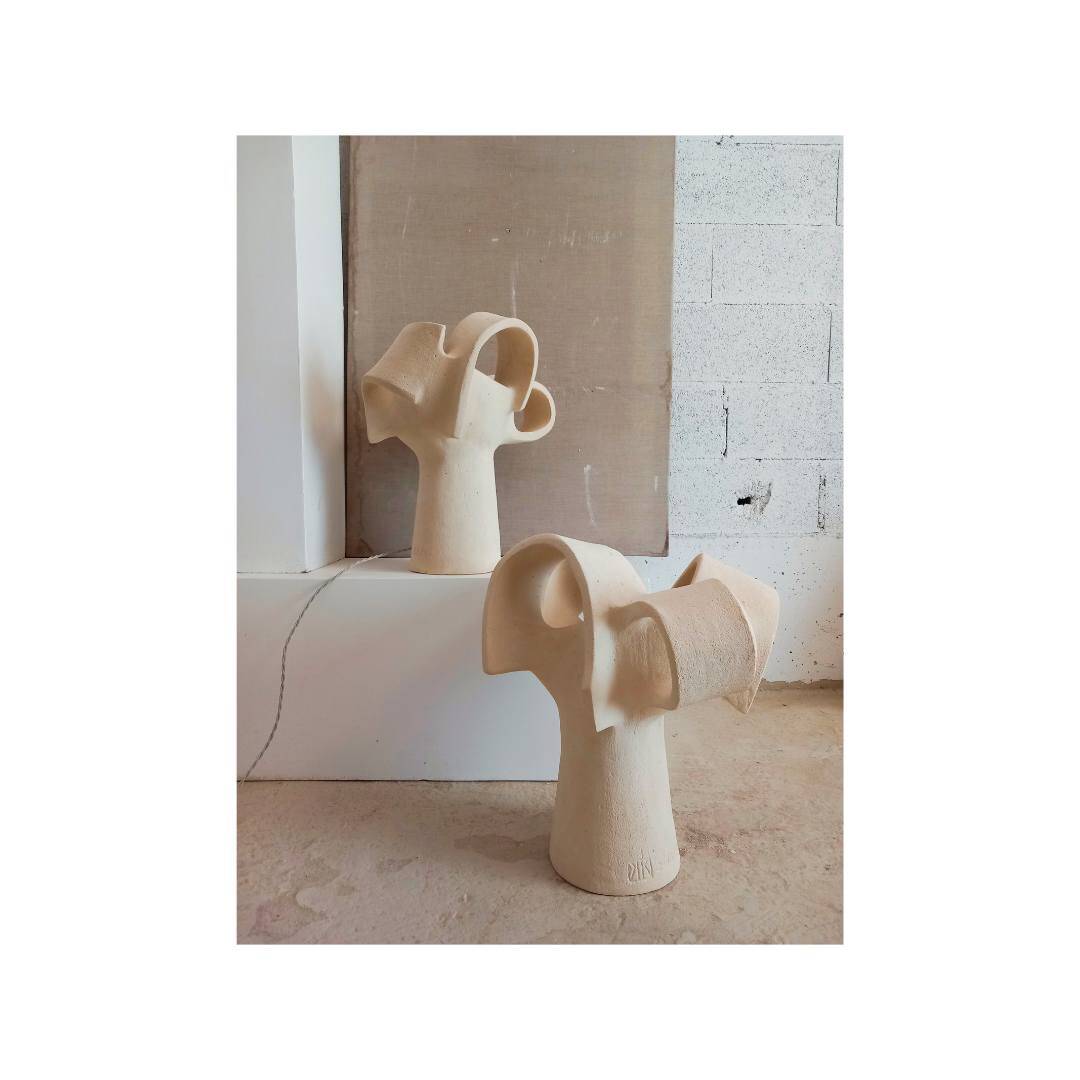 Duo of "iris" table lamps