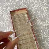 Set of 12 crystal knife holders with box