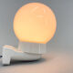 1950's Ceramic & Opaline Glass Wall Lamp, Czechoslovakia