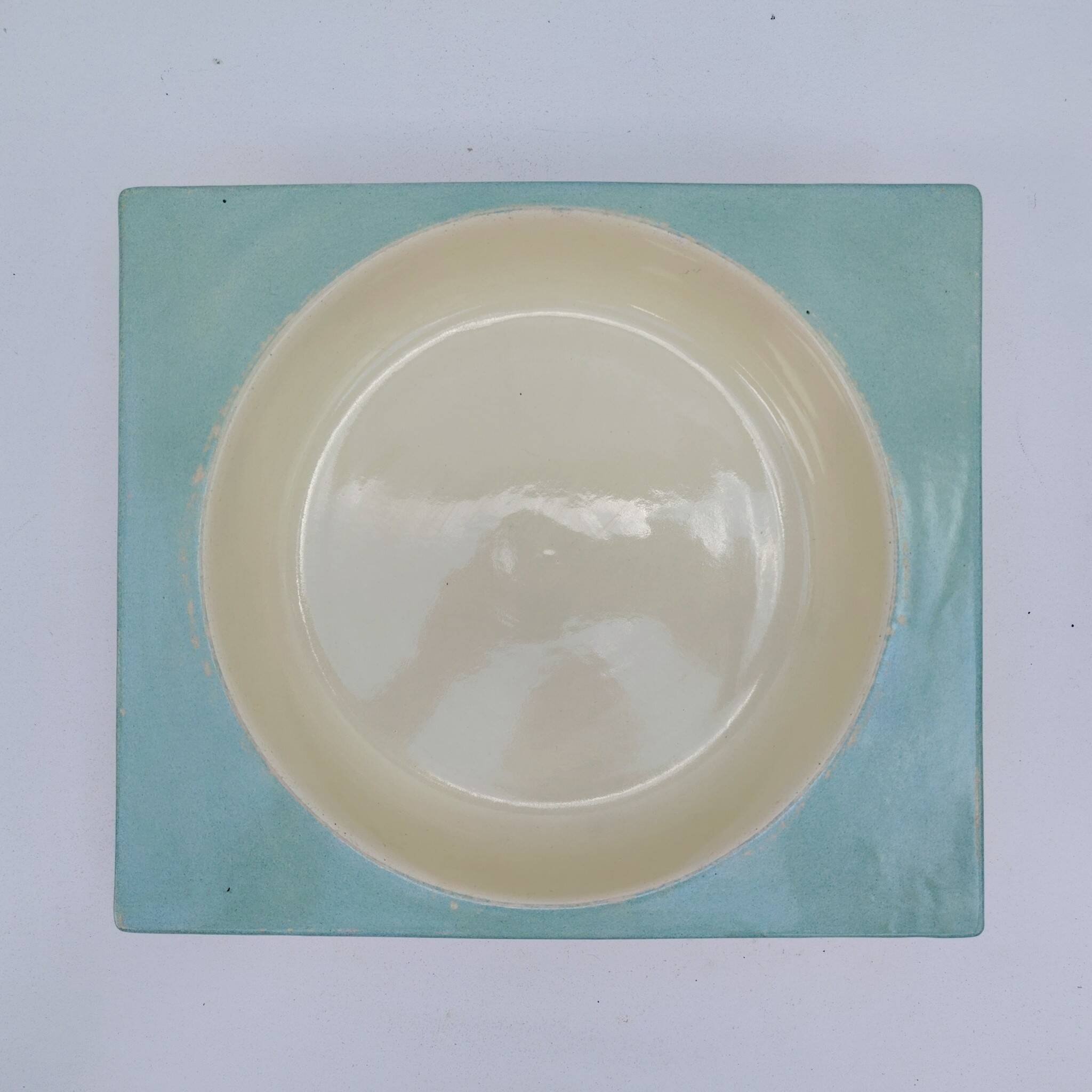 Vegetable dish, ceramic, Jean Luce earthenware, vintage