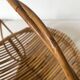 Rattan fruit basket with handle, 1970s