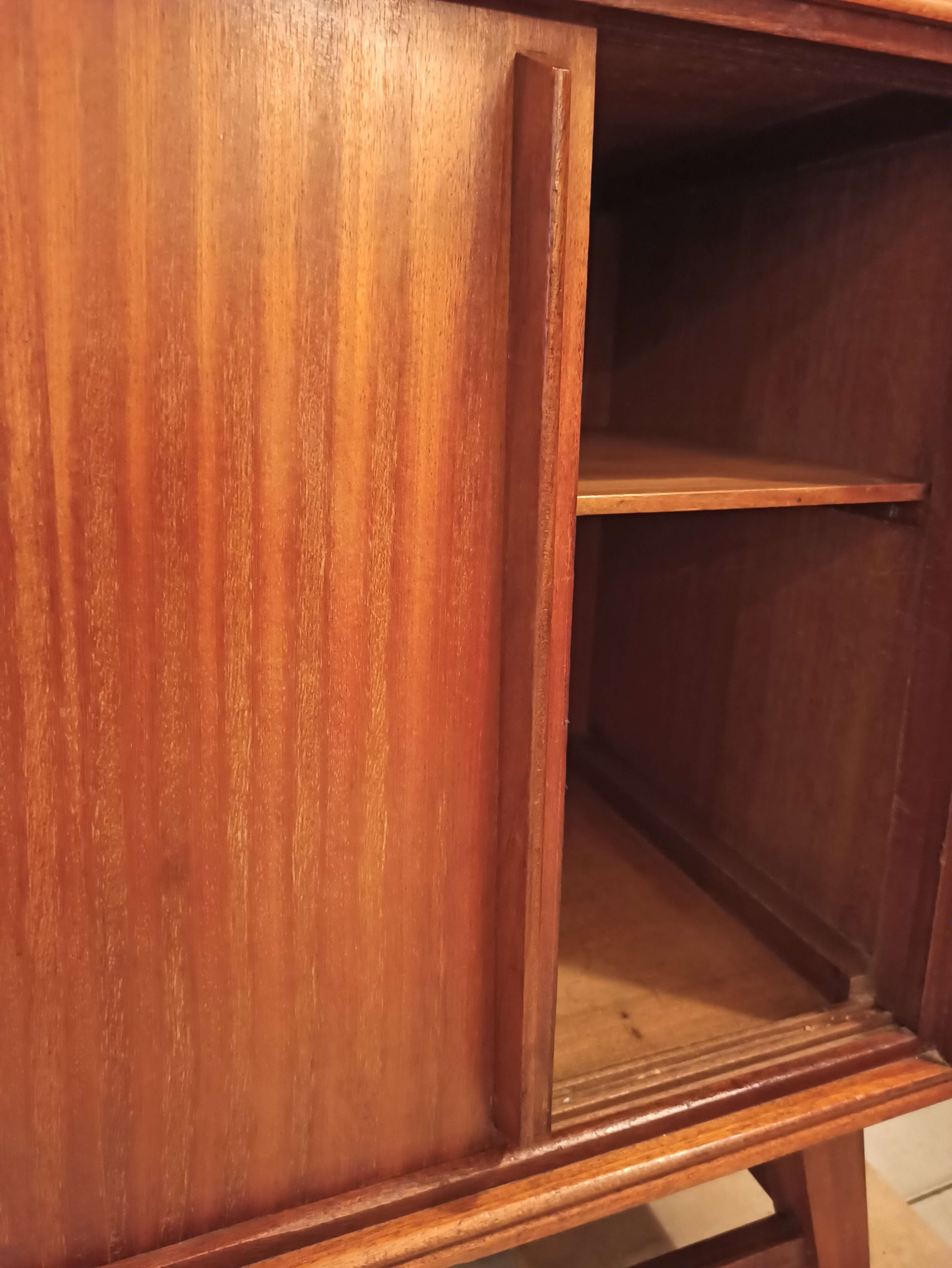 Vintage Secretary Scandinavian Style Sliding Doors