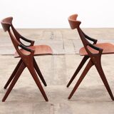 Set of 8 dinning chairs model 71, Arne Hovmand Olsen for Mogens Kold, 1960s