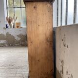Enfilade de métier en chêne avec portes vitrées
