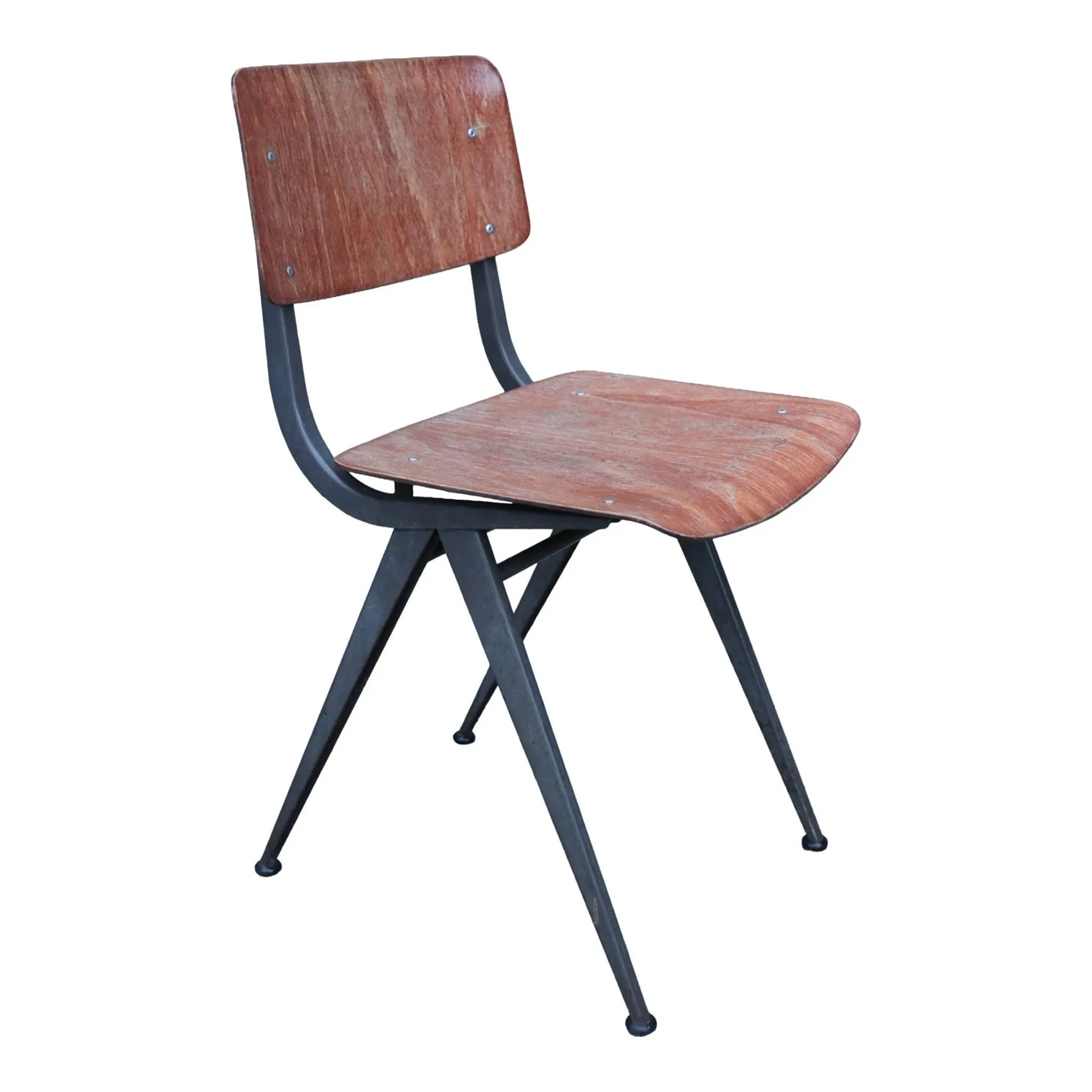 Vintage Presikhaaf chair – Pagholz and compass legs, 1960s