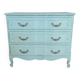Commode style louis XV Verte