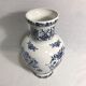Vase porcelain molen blue & white decoration vintage old