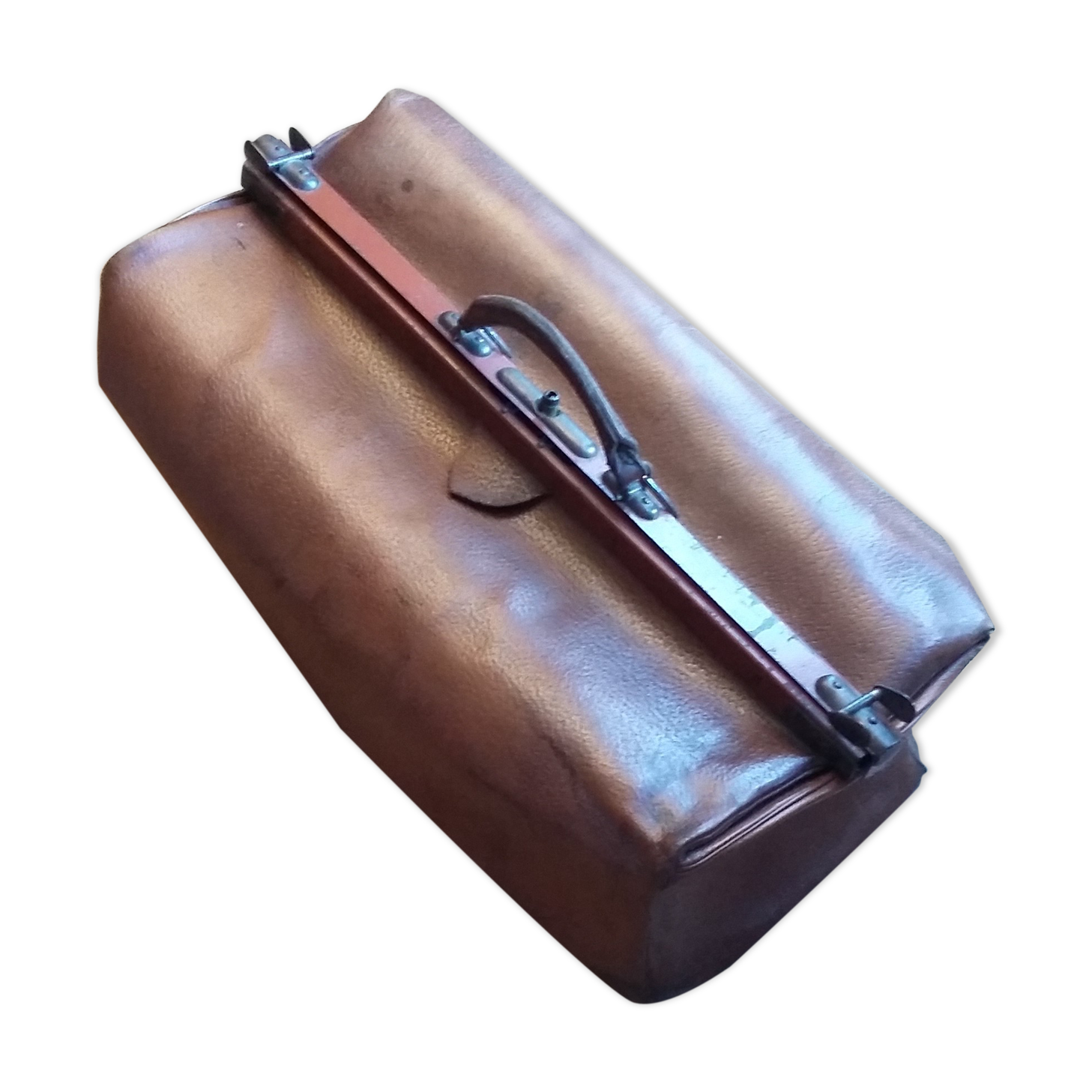 Late 19th century leather suitcase