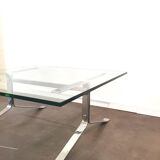 Table basse Jocker en verre d'Olivier Mourge de 1963