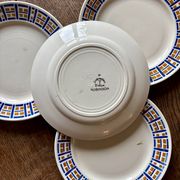 Set of 8 antique flat plates - Robinson de Badonvillier