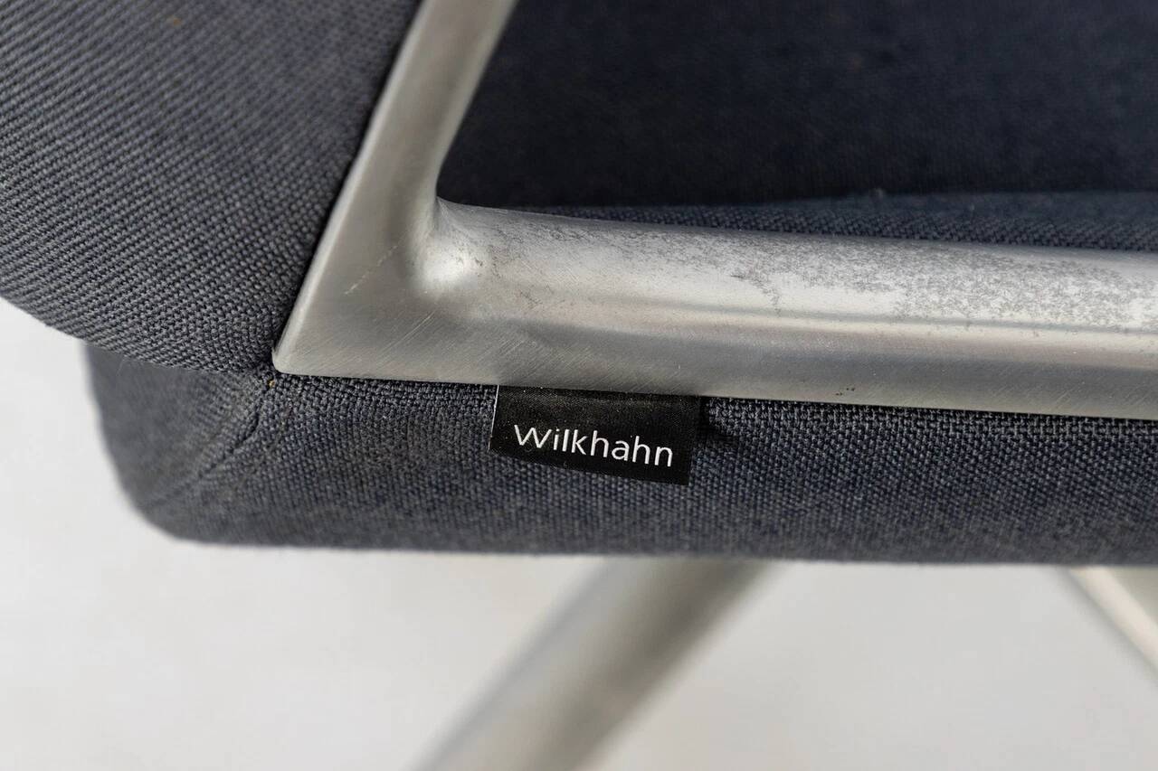 Wilkhahn Graph 3015 office chair in aluminium and fabric