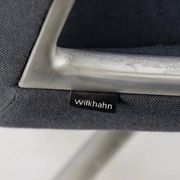 Chaise de bureau Wilkhahn Graph 3015 en aluminium et tissu