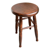Tabouret en bois foncé