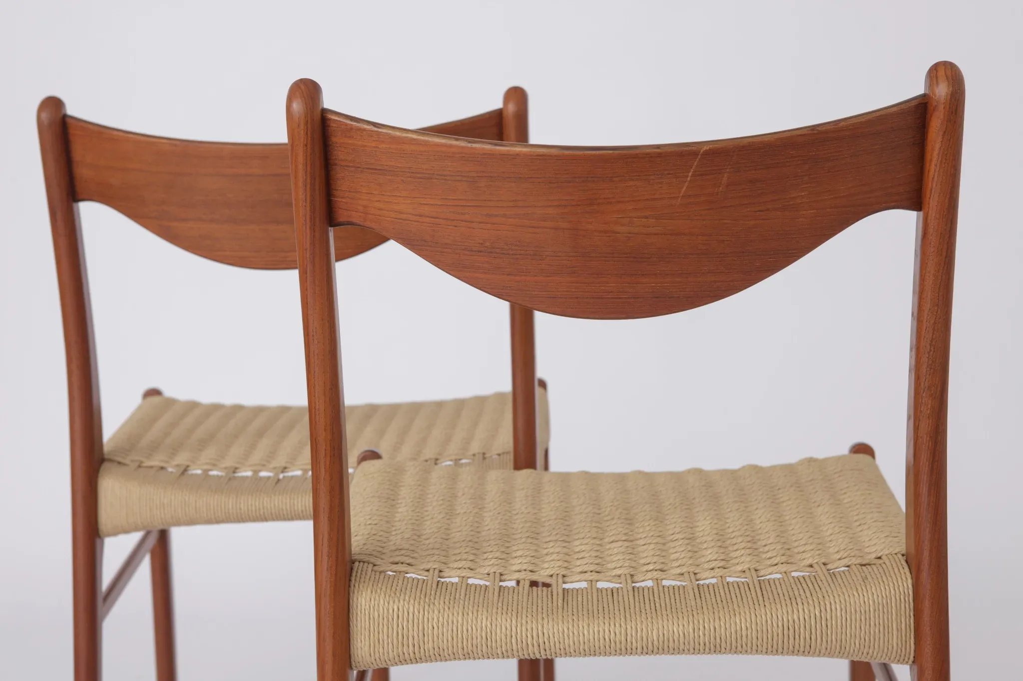 Set of 4 Arne Wahl Iversen Dining Chairs, Danish Mid Century Modern, 1960s