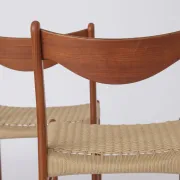 Set of 4 Arne Wahl Iversen Dining Chairs, Danish Mid Century Modern, 1960s