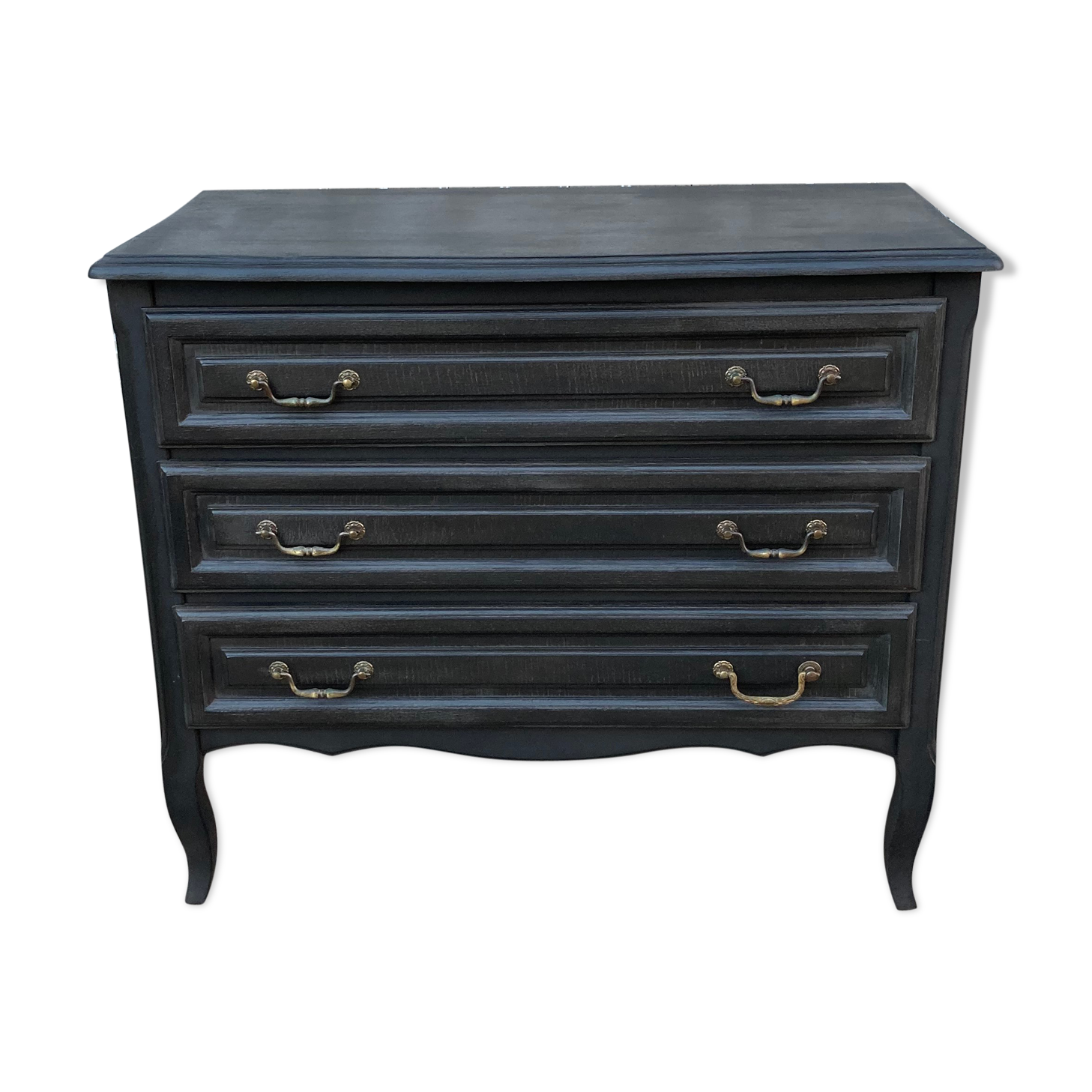Chest of drawers black patina