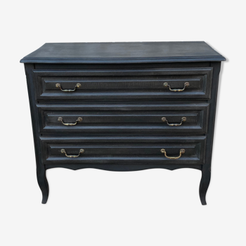 Chest of drawers black patina