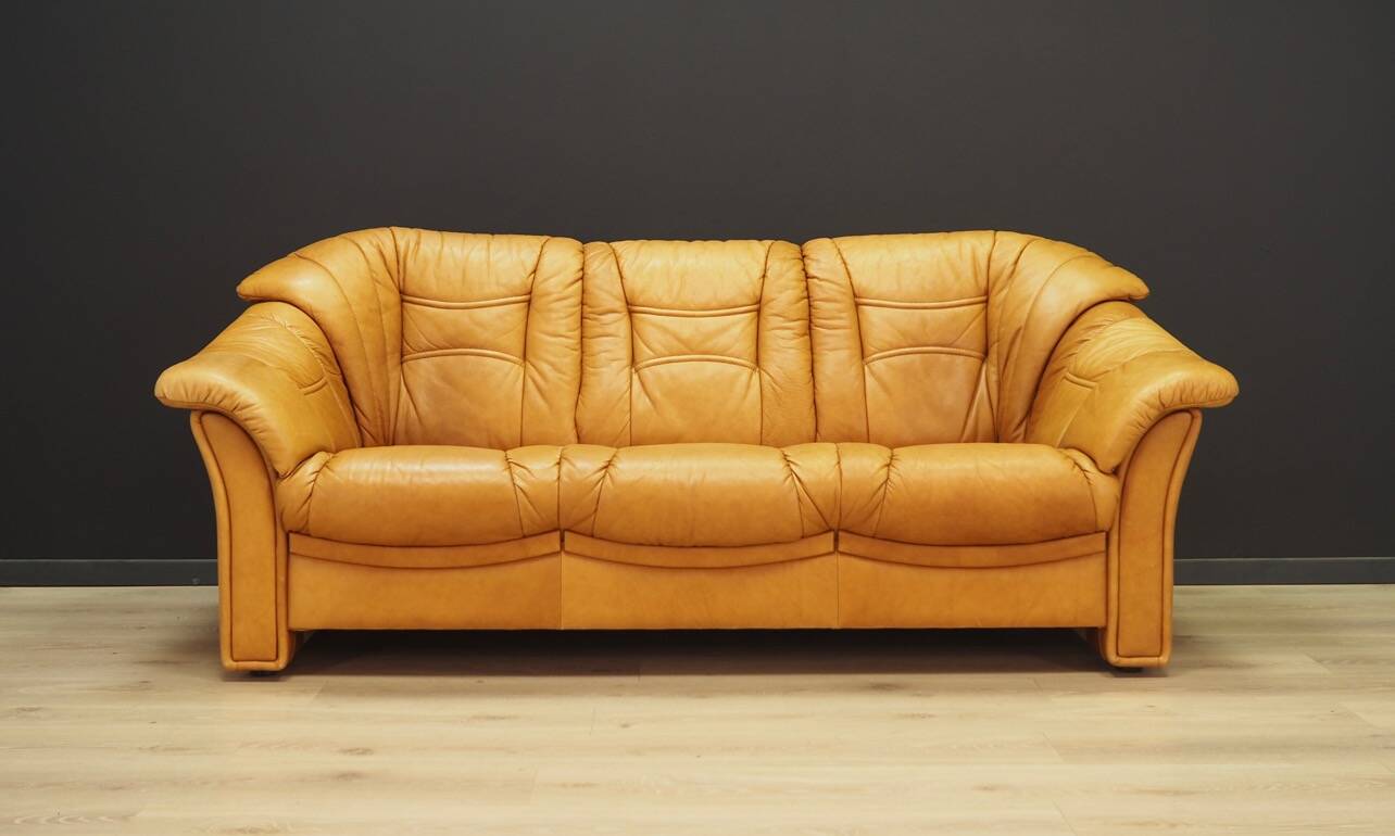 Cognac living room set, Danish design, 1970s, manufacturer: Skalma Møbelfabrik