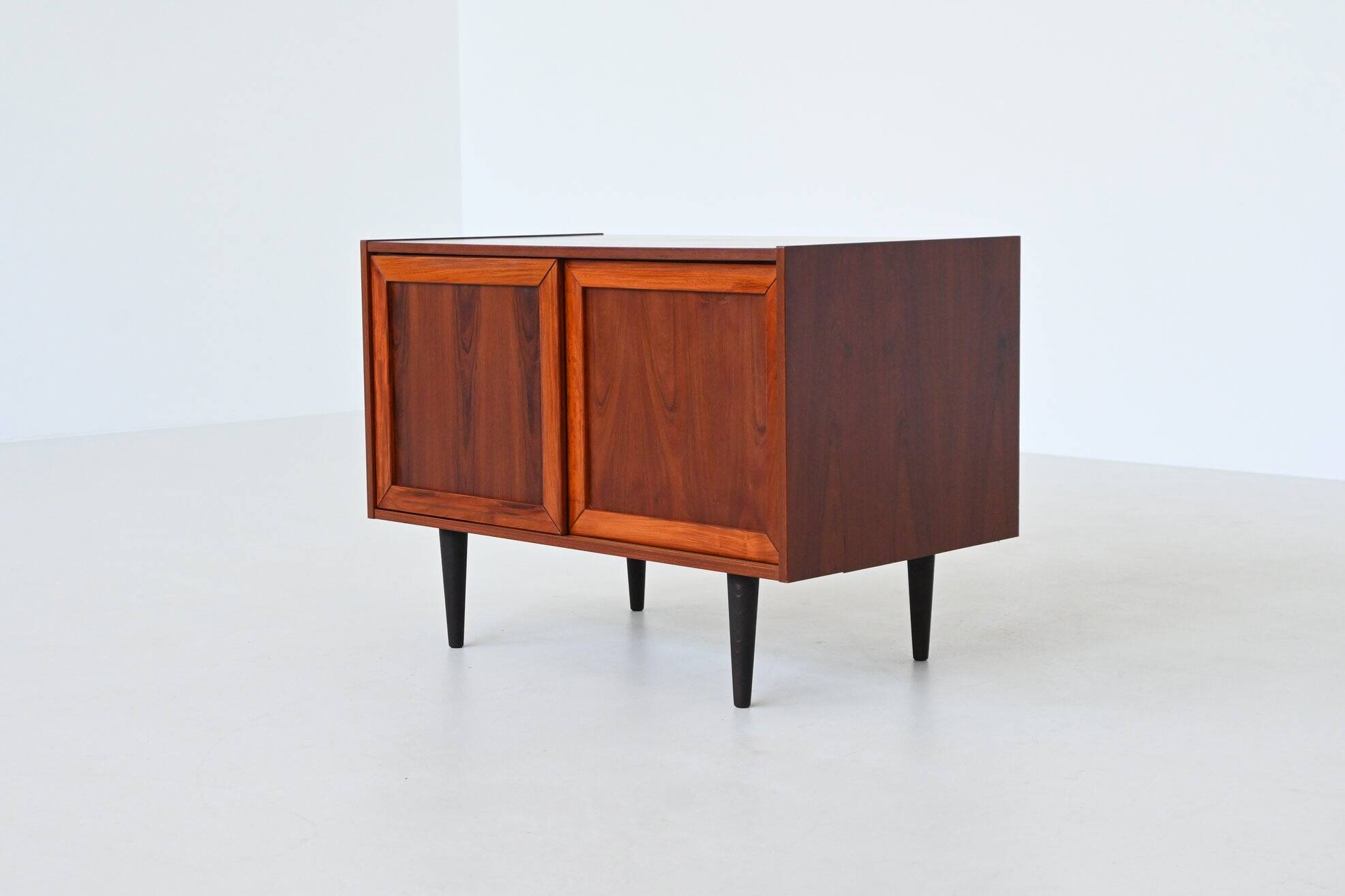Pair of IB Kofod-Larsen cabinets in rosewood, Faarup, Denmark 1960.