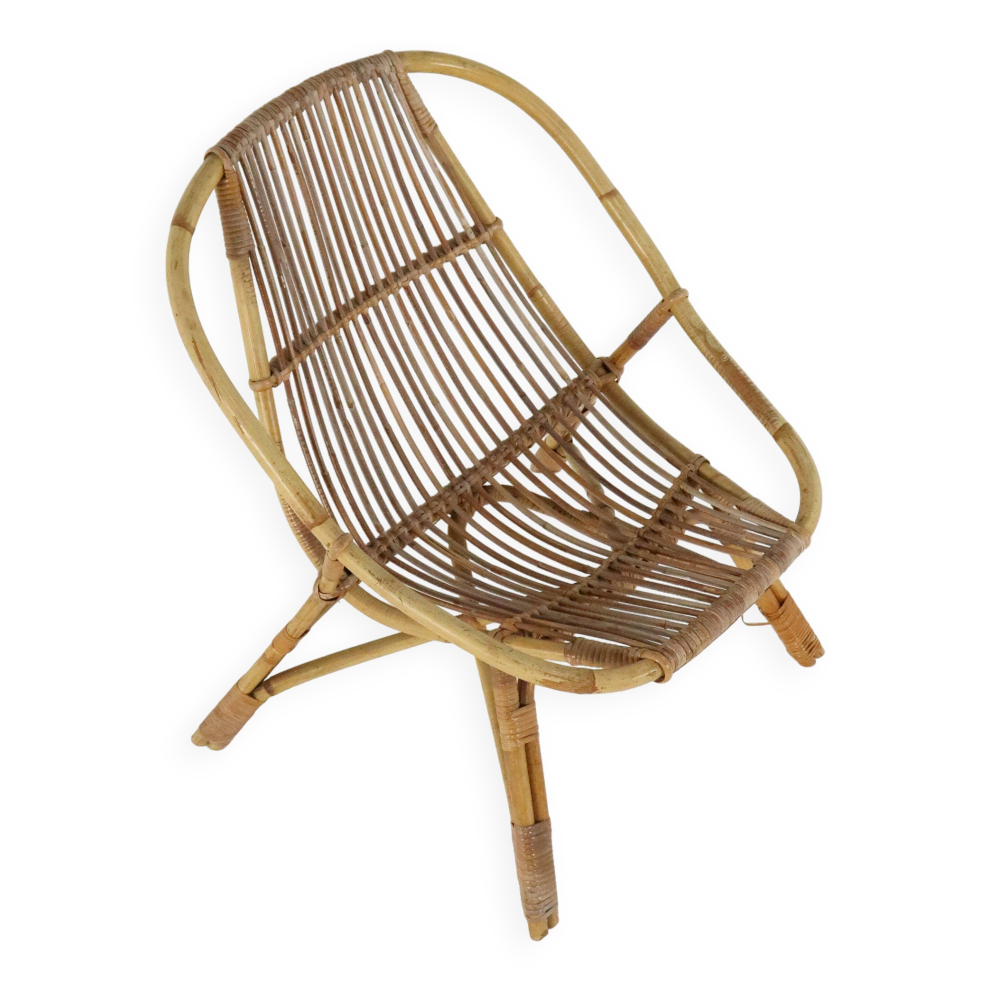 vintage jaren '60 - Rotan stoel 'Neerlon'