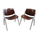 Lot de 2 chaises de bureau DSC 106 design Piretti pour Castelli, 1965