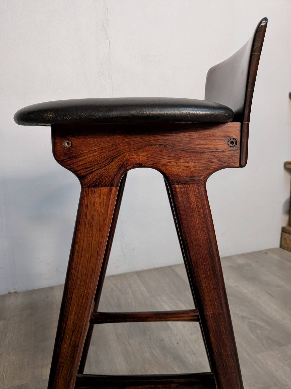 Rosewood stool Éric Buck 1960