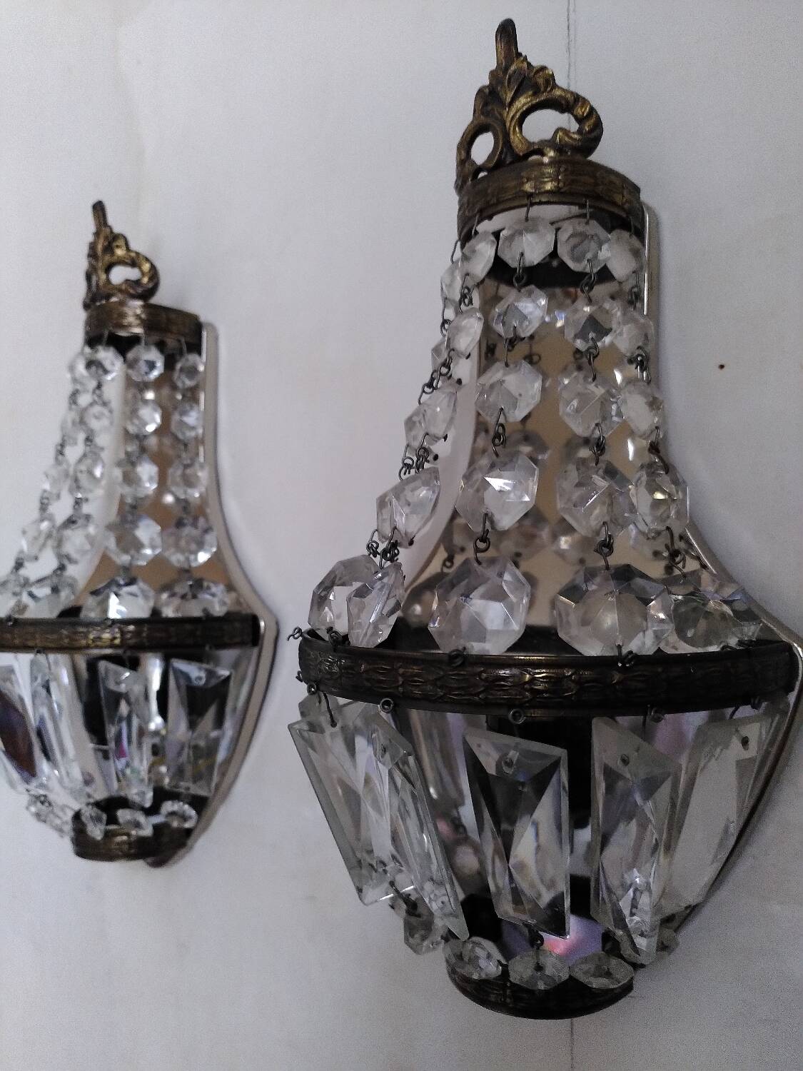 Pair of hot air balloon wall lights