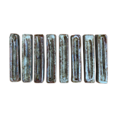 Set of 8 knife holders in enamelled stoneware