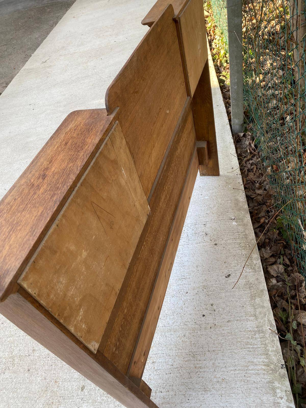 Wooden headboard with storage niches 135cm