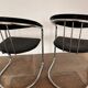 Chaises de bureau arrben italie années 70 chrome