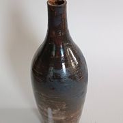 Une bouteille et six gobelets en céramique Gérard Hofmann Vallauris 1950